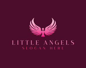 Wings Angel Retreat logo design