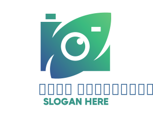 Green Eye - Green Natural Optical Camera logo design