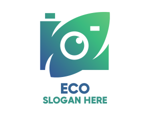 Photo Studio - Green Natural Optical Camera logo design