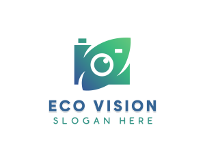 Green Eye - Natural Optical Camera logo design