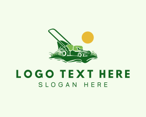 Lawn  Gardening Mower Logo