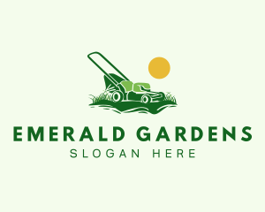 Lawn  Gardening Mower logo design