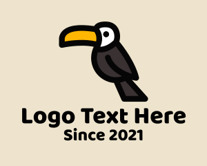 Perched - Wild Toucan Bird logo design