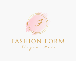 Feminine Brush Stroke Cosmetics logo design