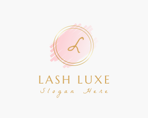 Feminine Brush Stroke Cosmetics logo design