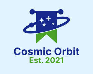 Starry Orbit Flag logo design