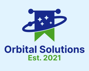 Starry Orbit Flag logo design