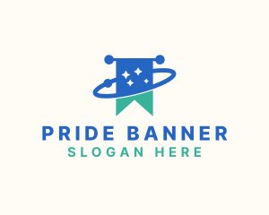 Starry Orbit Flag logo design