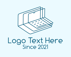 Computer - Blue Learning Module logo design