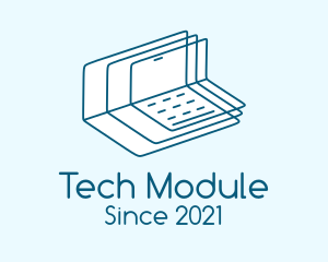 Module - Blue Learning Module logo design