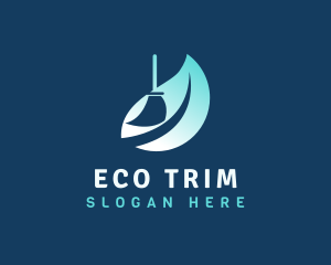 Eco Broom Housekeeping logo design