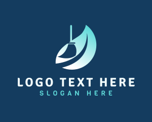 Eco Friendly - Eco Broom Housekeeping logo design