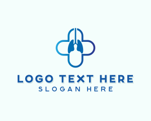 Hospital Worker - Medical Lung Doctor logo design