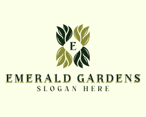 Leaves Herbal Gardening logo design