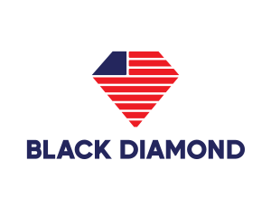 Flag Stripes Diamond logo design