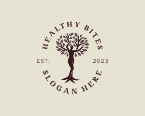 Female Tree Wellness logo design