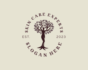 Female Tree Wellness logo design