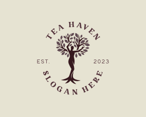 Female Tree Wellness logo design