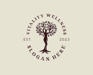 Female Tree Wellness logo design