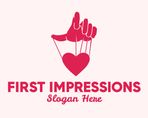 Heart Puppet Strings  logo design