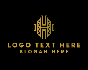 Letter H - Luxury Interior Design logo design