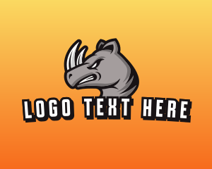 Clan - Tough Rhino Game Clan logo design