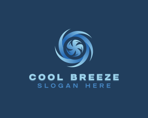 HVAC Fan Cooling Ventilation logo design