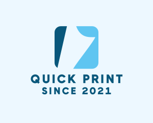 Printing Paper Sheet logo design