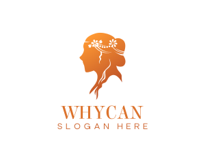 Hair Woman Salon Logo