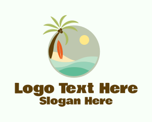 Travel Agency - Wave Surf Beach logo design