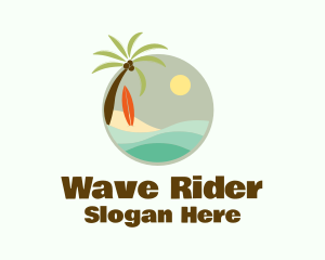 Surf - Wave Surf Beach logo design