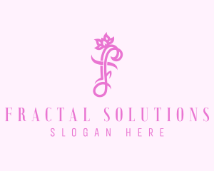 Floral Letter F logo design