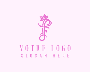 Cosmetic - Floral Letter F logo design