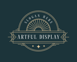 Sun Art Deco Ornament logo design