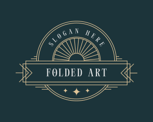 Sun Art Deco Ornament logo design