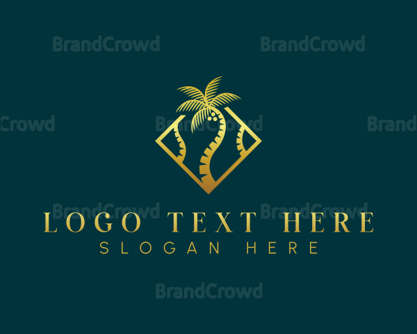 Luxurious Coconut Tree Logo