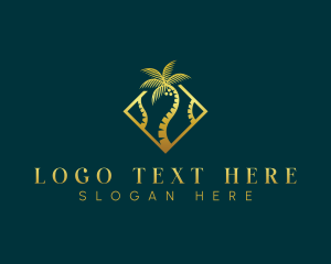 Luxurious - Luxurious Coconut Tree logo design