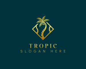 Luxurious Coconut Tree logo design