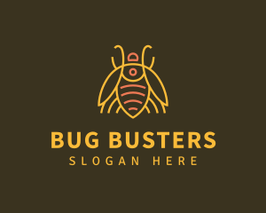 Gold Bug Insect logo design