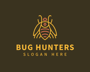 Gold Bug Insect logo design