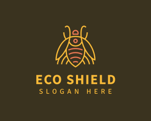 Pesticide - Gold Bug Insect logo design