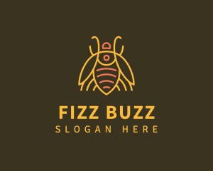 Gold Bug Insect logo design