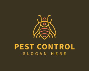 Gold Bug Insect logo design