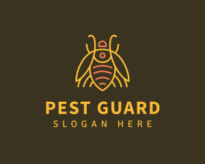 Gold Bug Insect logo design