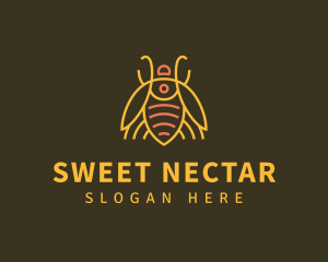 Gold Bug Insect logo design