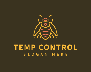 Gold Bug Insect logo design