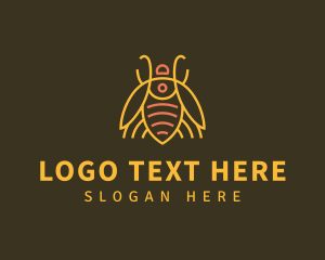 Pesticide - Gold Bug Insect logo design