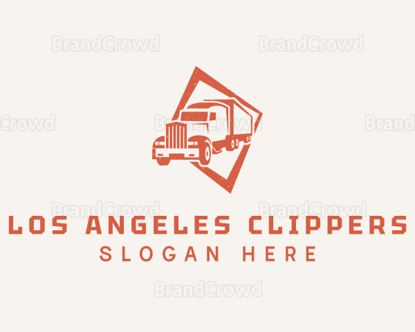 Cargo Truck Shipment Logo