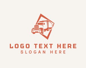 Vehicle - Cargo Truck Shipment logo design