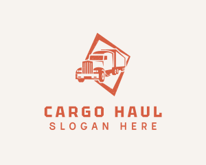 Cargo Truck Shipment logo design